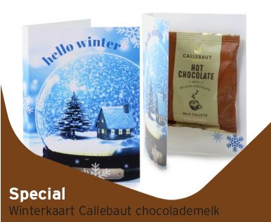 Winterkaart Callebaut chocolademelk